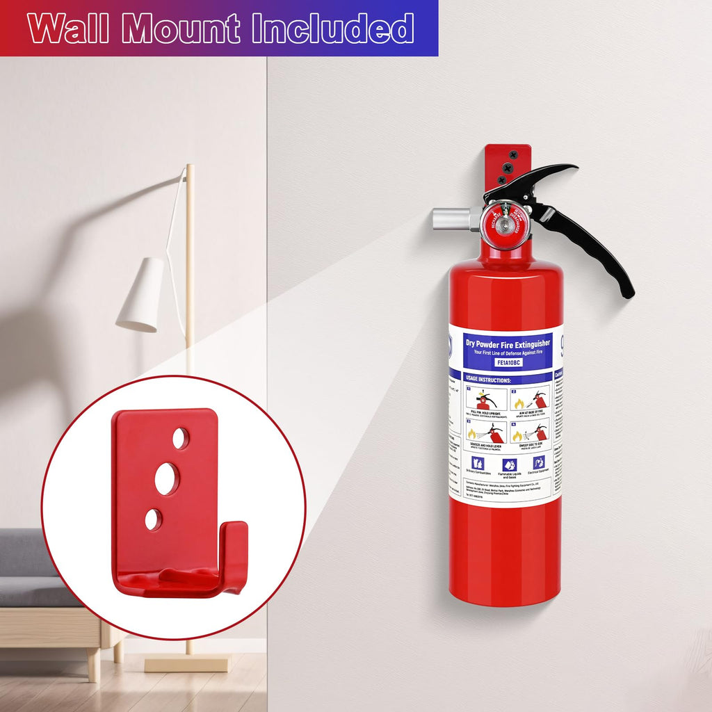 2 Pack 2.5 lb ABC Dry Chemical Fire Extinguishers N343507