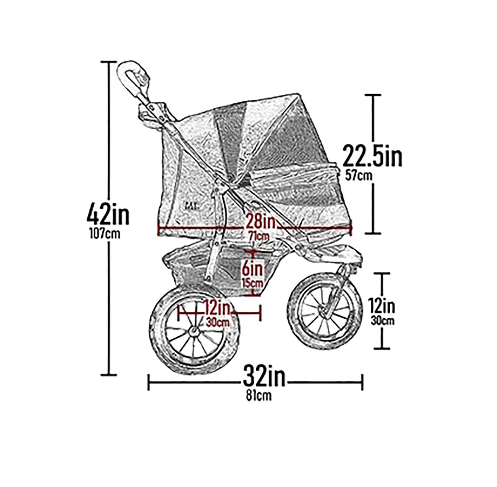 Spotted Pet Stroller H720801