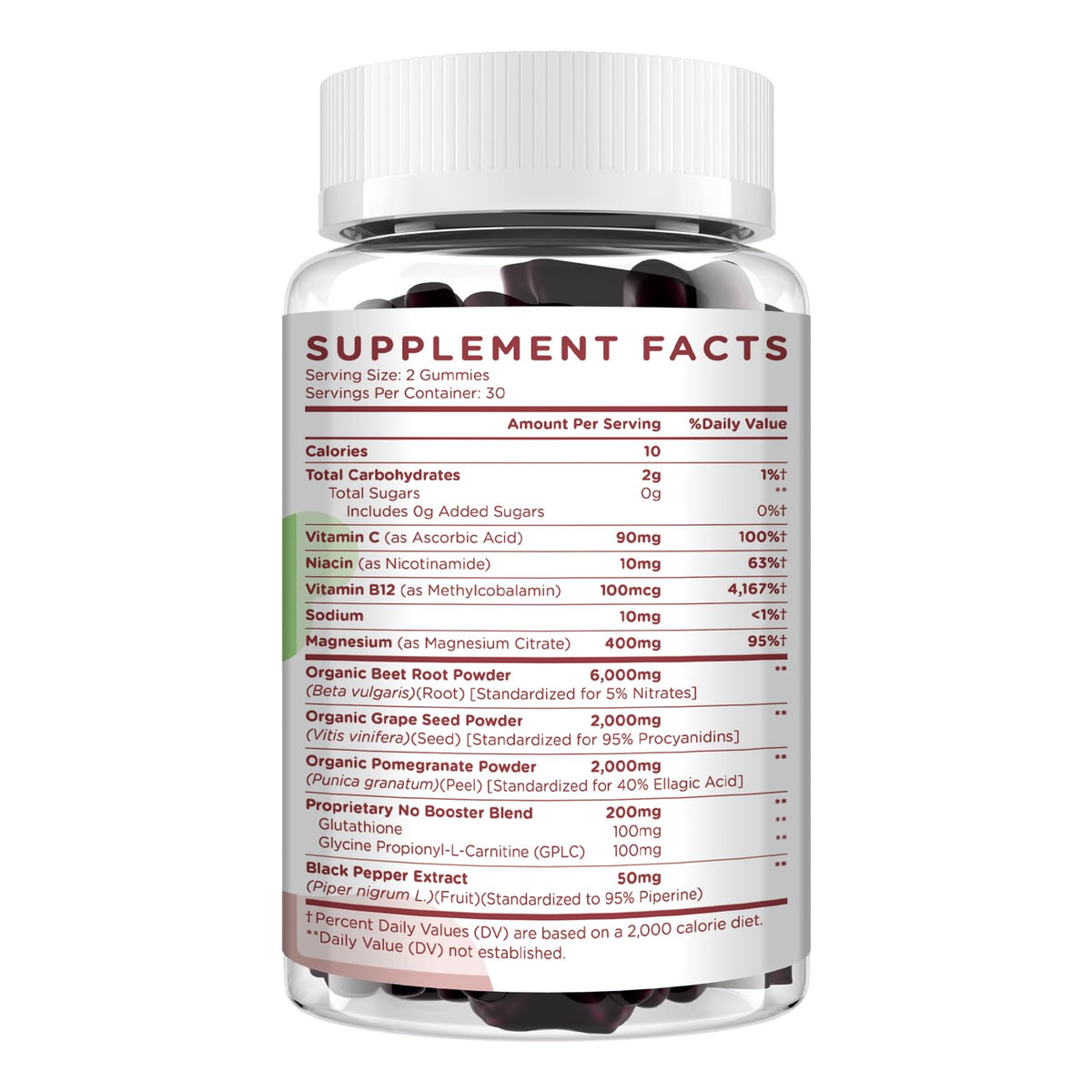 Beet Root Gummies 6000mg Mixed Berry Flavor 60 Gummies N531372