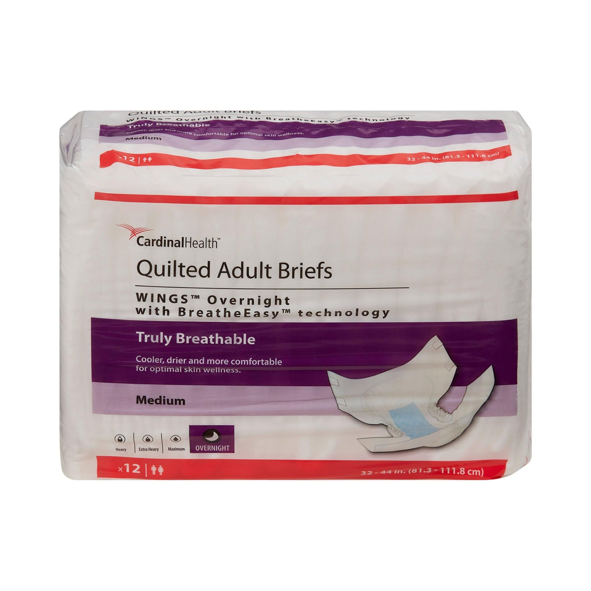 Medium Disposable Overnight Unisex Adult Incontinence Brief F469