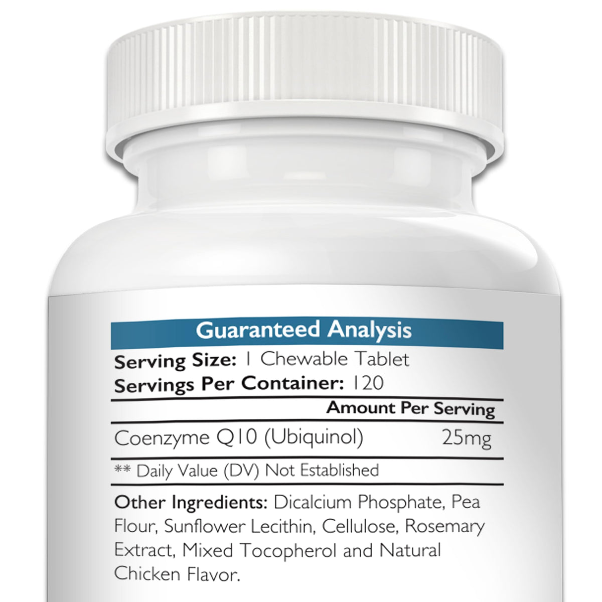 Coenzyme Q10 for Dogs Grain-Free Supplement, 120 Chewable Tablets Q246184