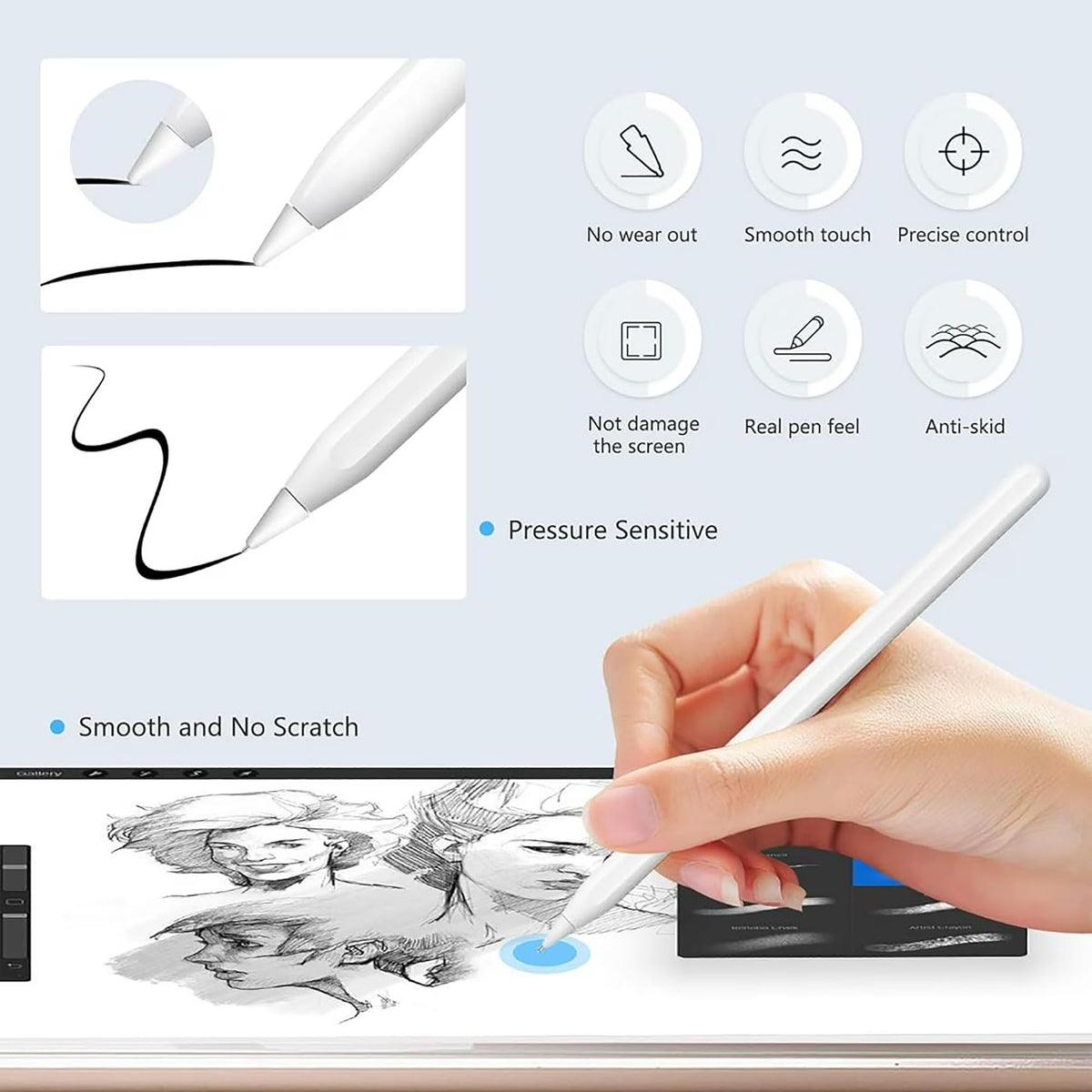 White Stylus Tips S8744