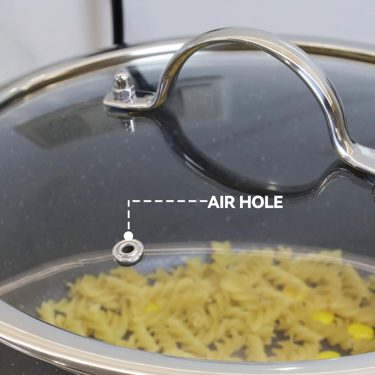 10 Inch Clear Glass Pot Lid C3668