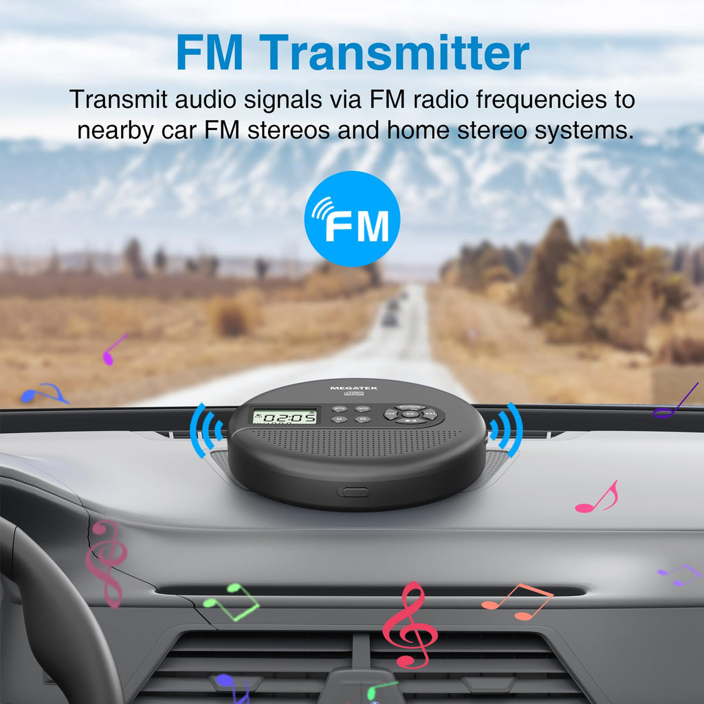 Portable CD Player with Bluetooth H6134