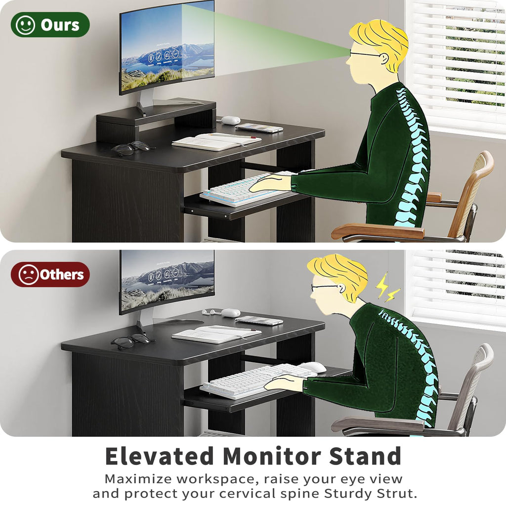 30 Inch Computer Desk with Keyboard Tray B600687