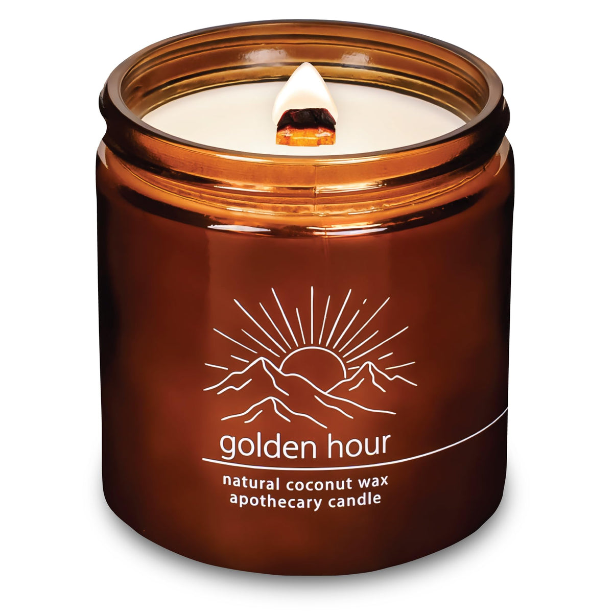 16 oz Crackling Wood Wick Candle P388