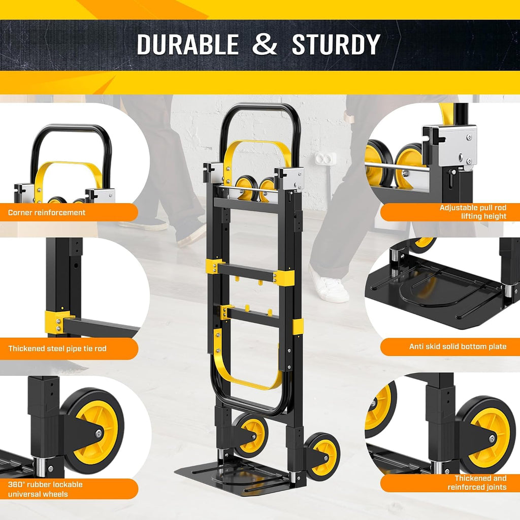 600lbs 3 in 1 Folding Hand Truck Dolly S76579