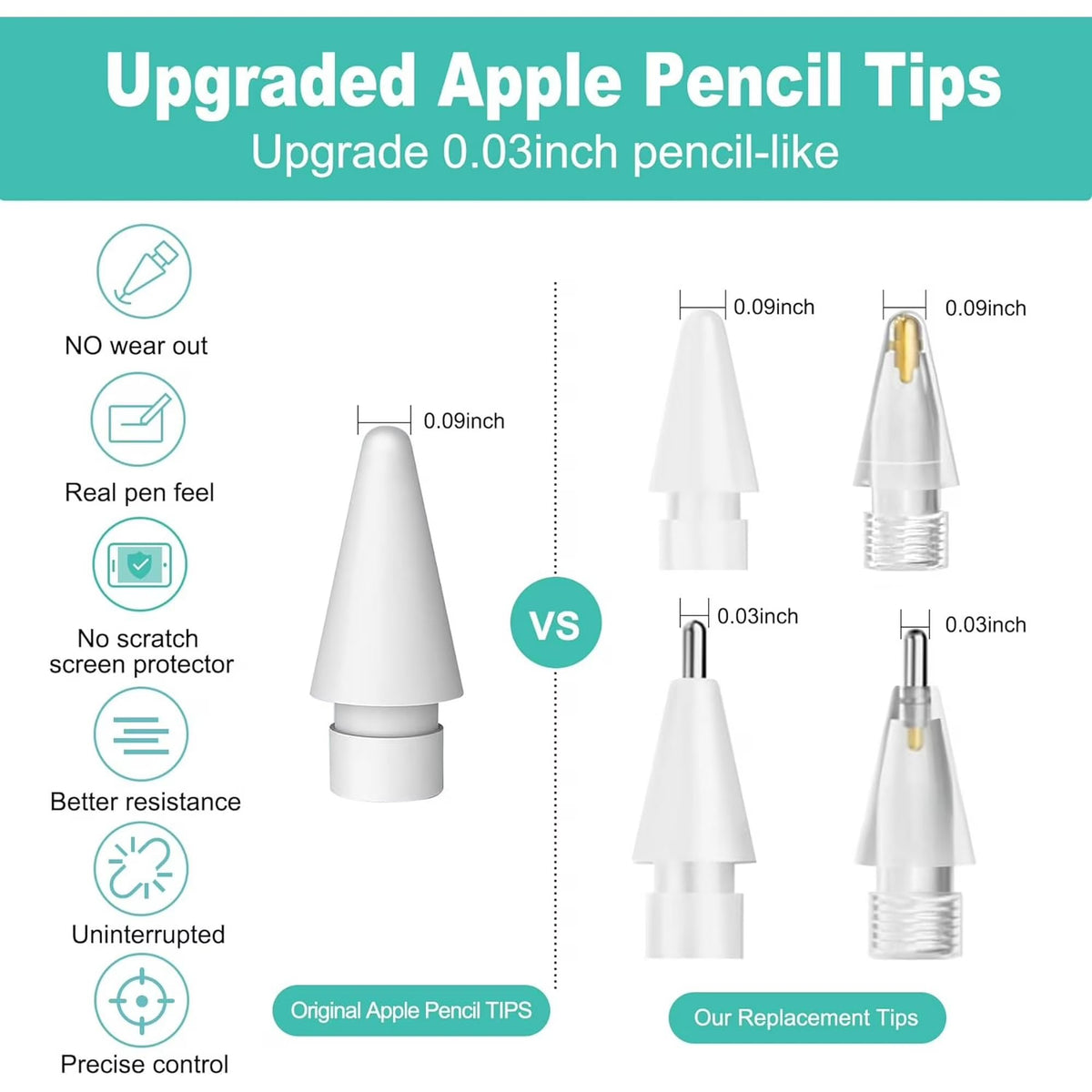 White Stylus Tips S8744