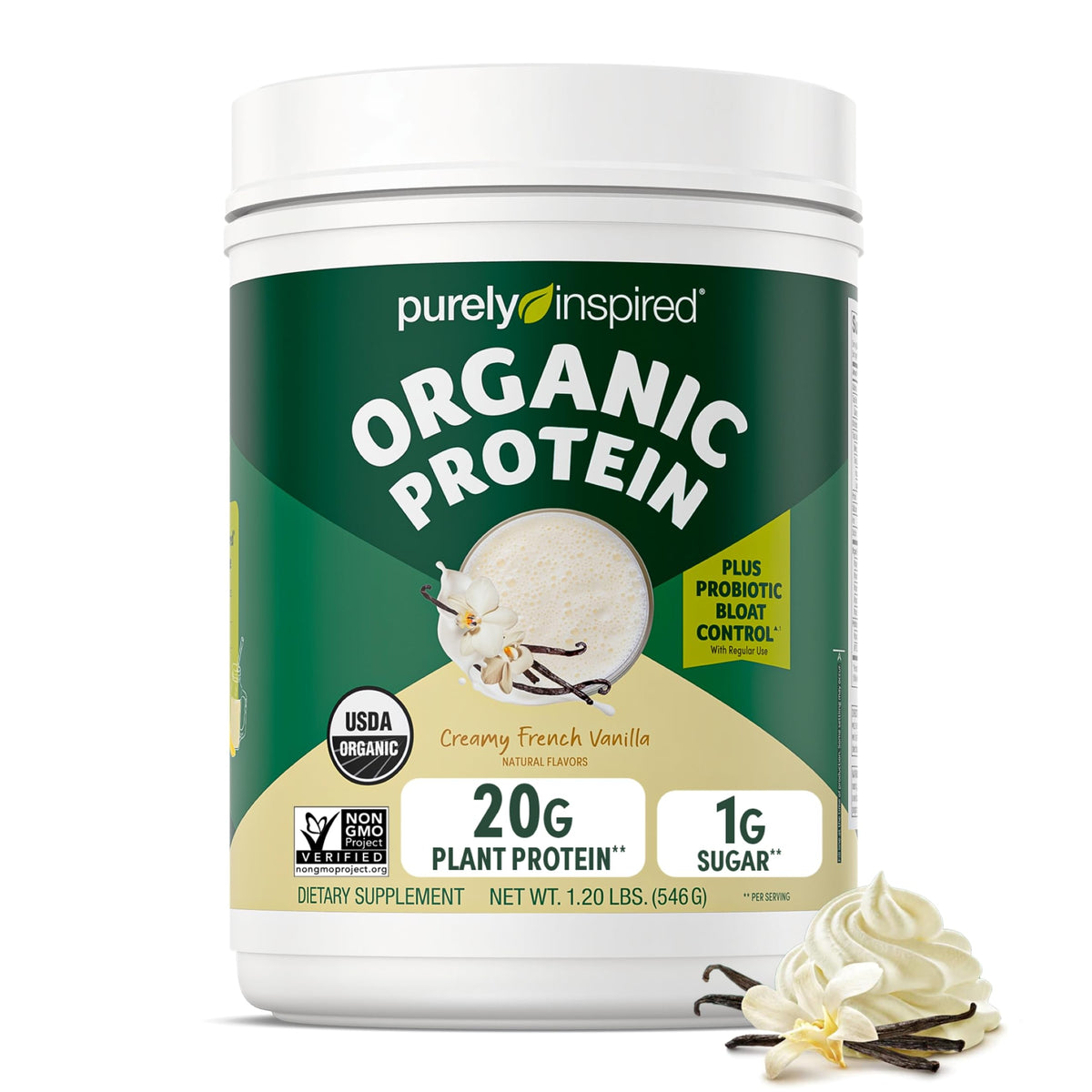 Plant-Based Protein Powder Creamy French Vanilla J7445