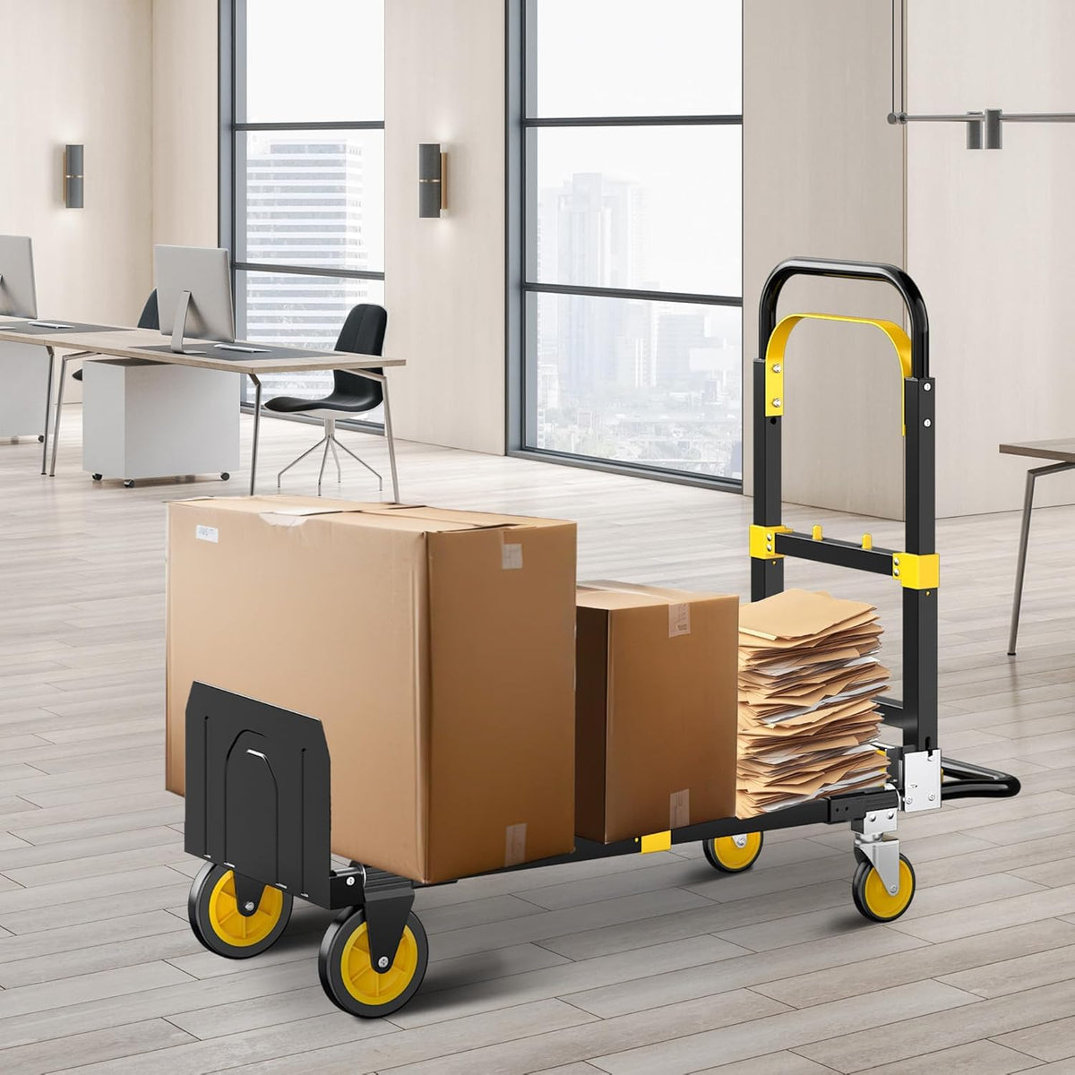 600lbs 3 in 1 Folding Hand Truck Dolly S76579