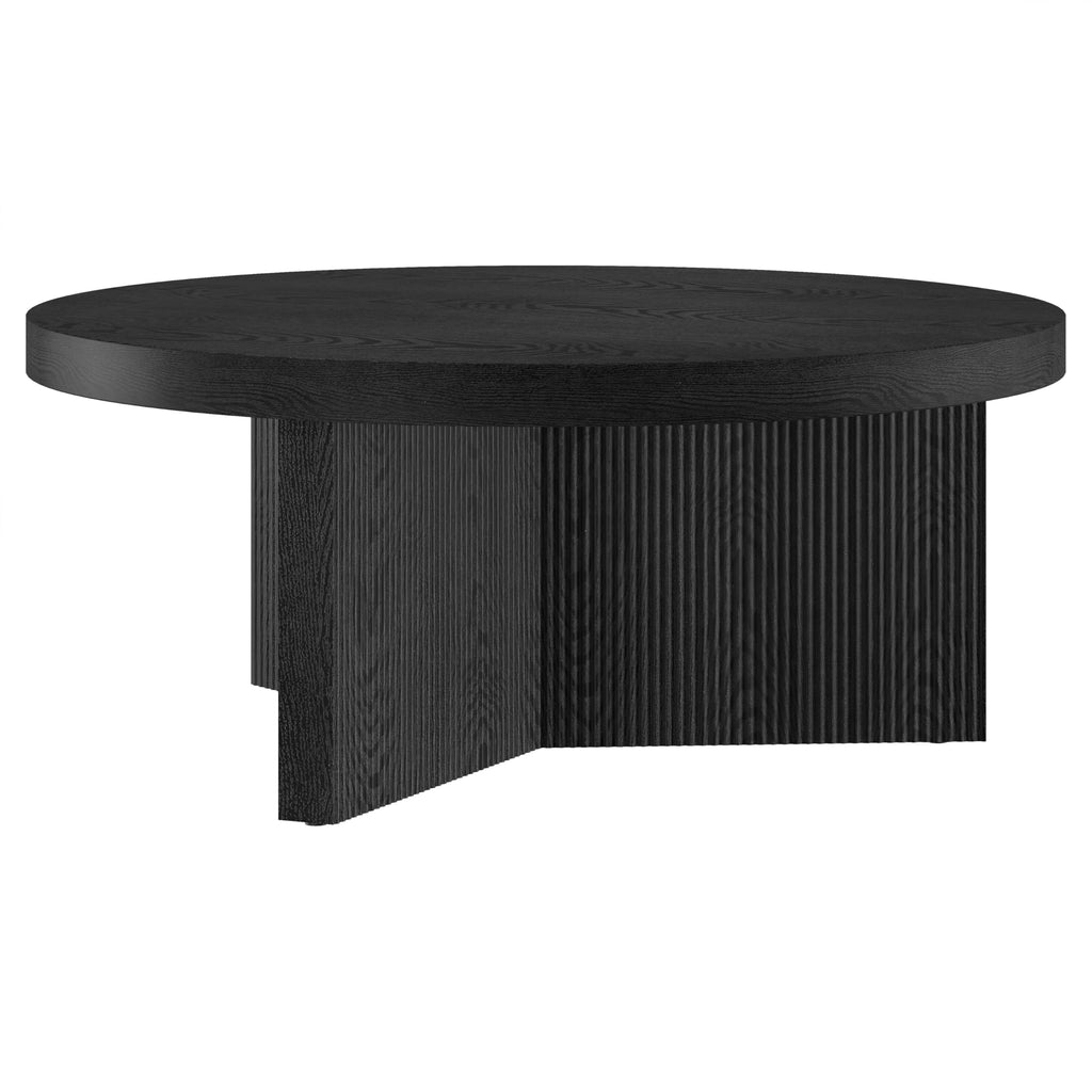 36" Scandinavian Fluted Coffee Table C1171