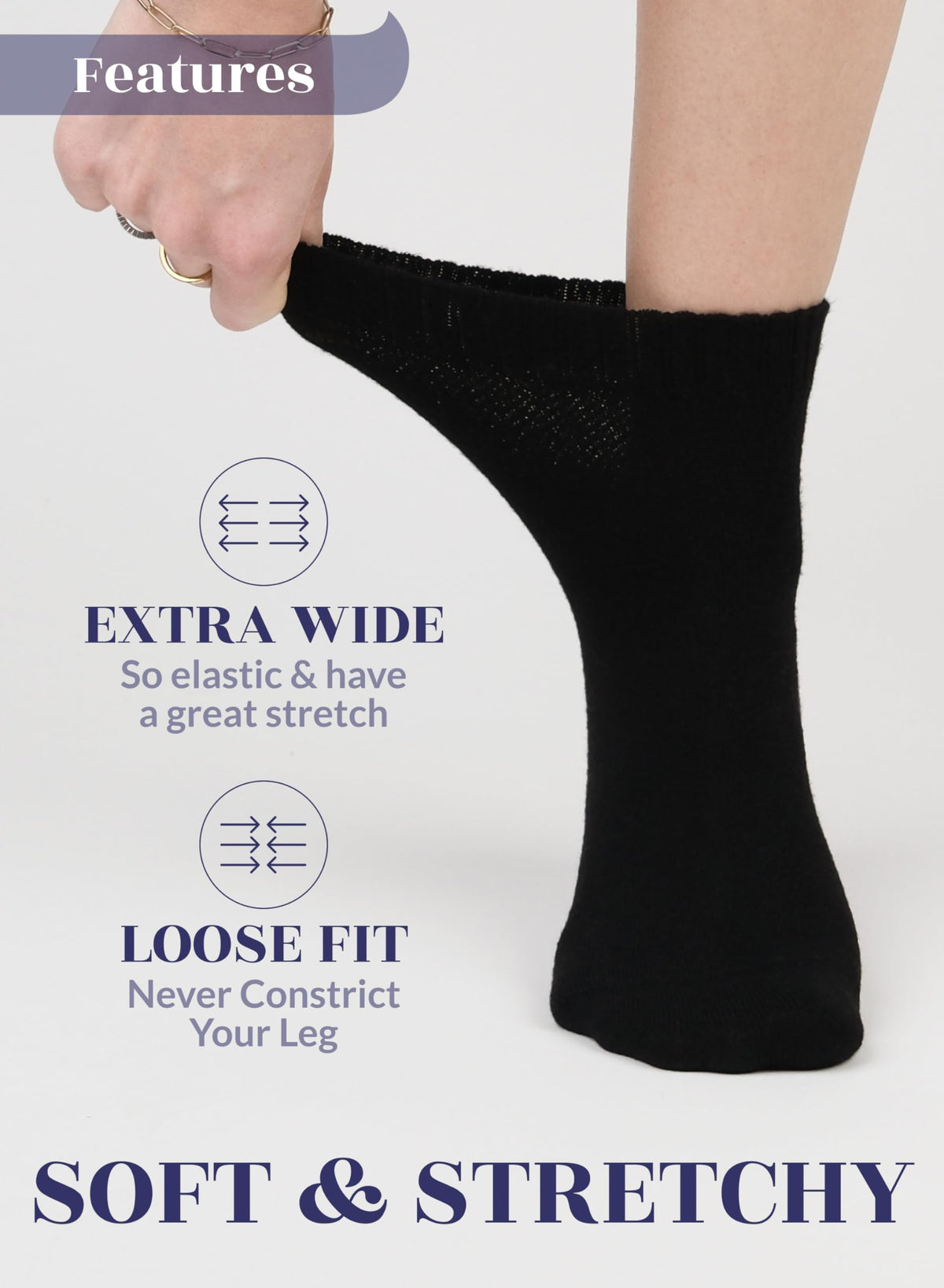 Cotton Ankle Socks Women 4-8 Pairs U9189