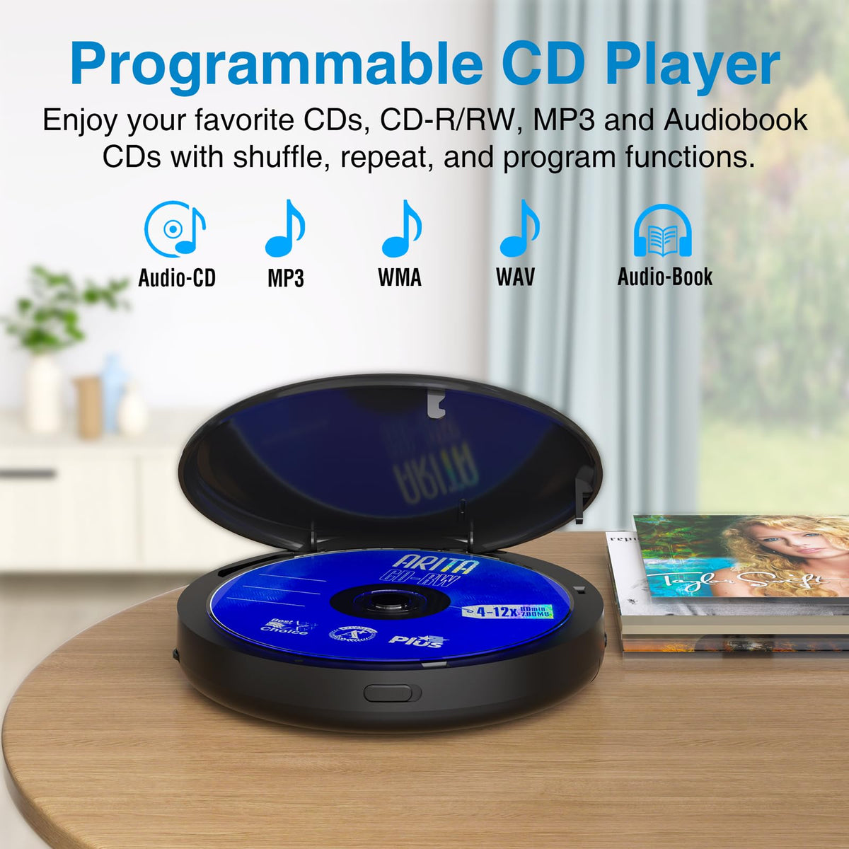 Portable CD Player with Bluetooth H6134