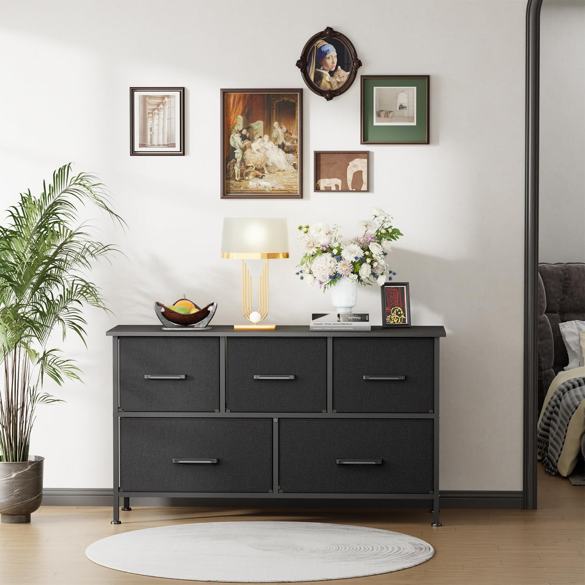 5 Drawer Fabric Dresser P31191