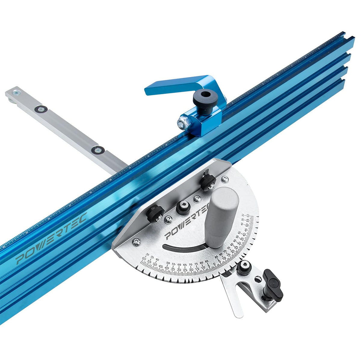 Table Saw Miter Gauge with 27 Angle Stops and T-Slot Miter Bar E899647