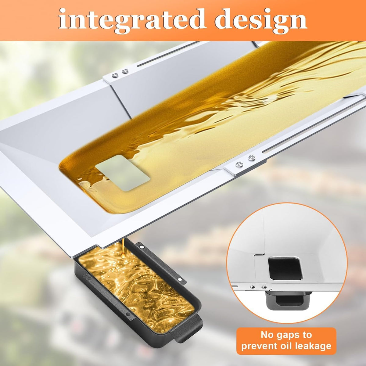 Universal Grease Tray with Catch Pan Adjustable Drip Pan for Gas Grill O7099