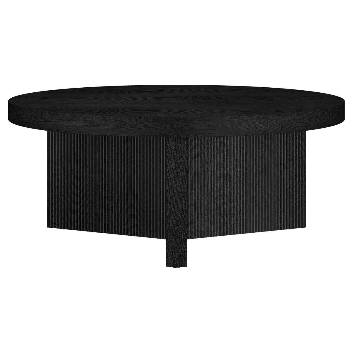 36" Scandinavian Fluted Coffee Table C1171