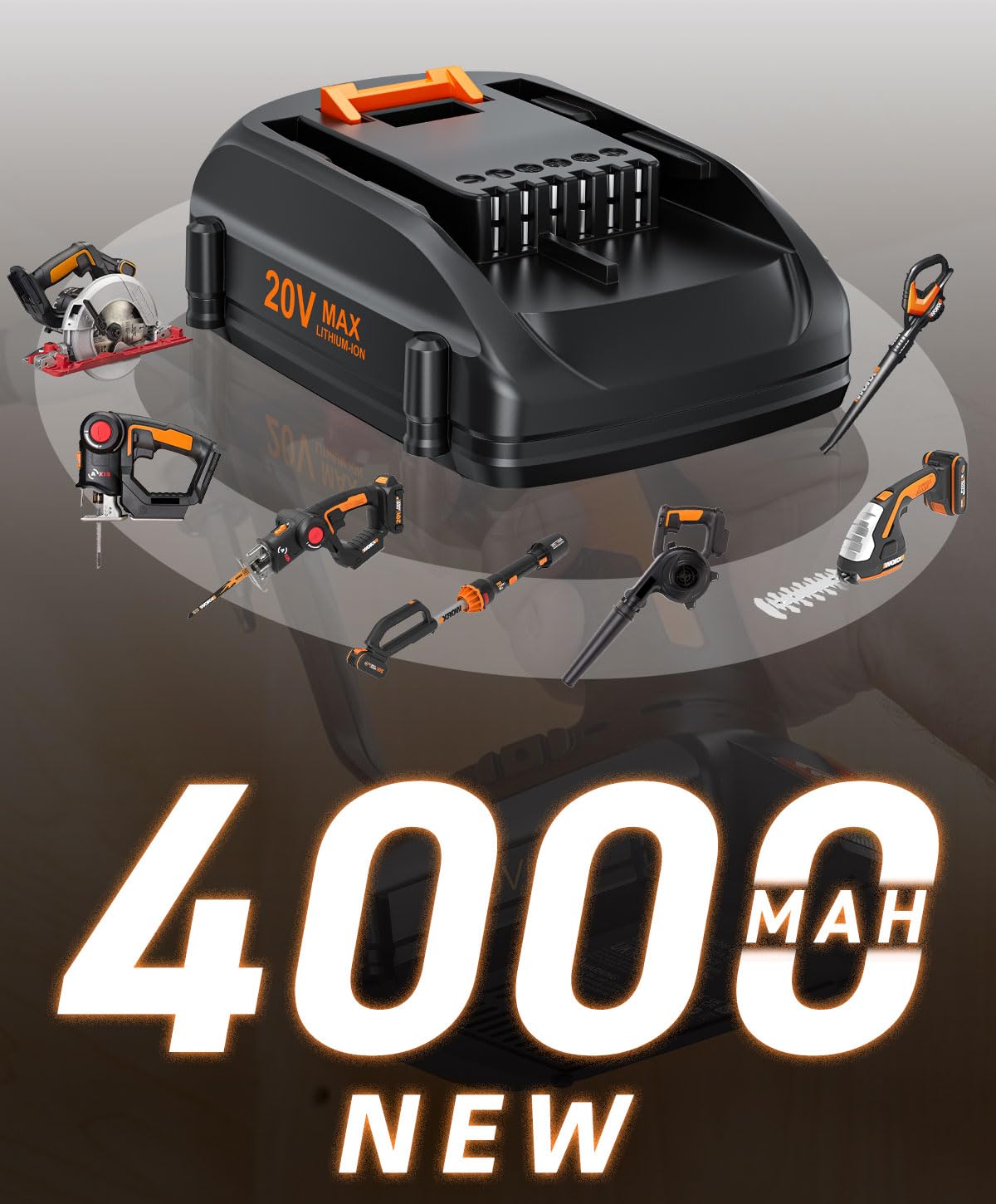 20V 4.0Ah Battery Replacement K15218