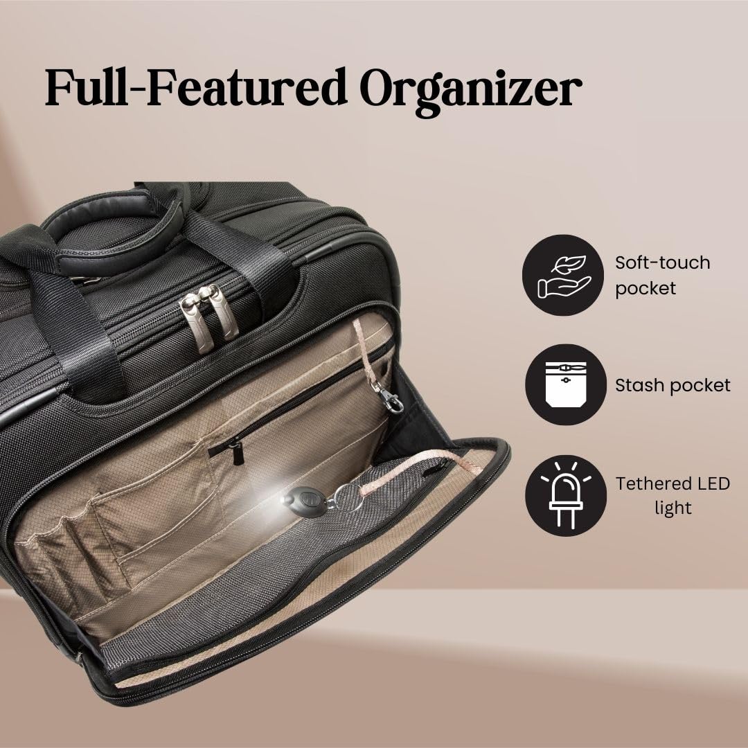 Softside Rolling Laptop Carry-On Luggage Y171611