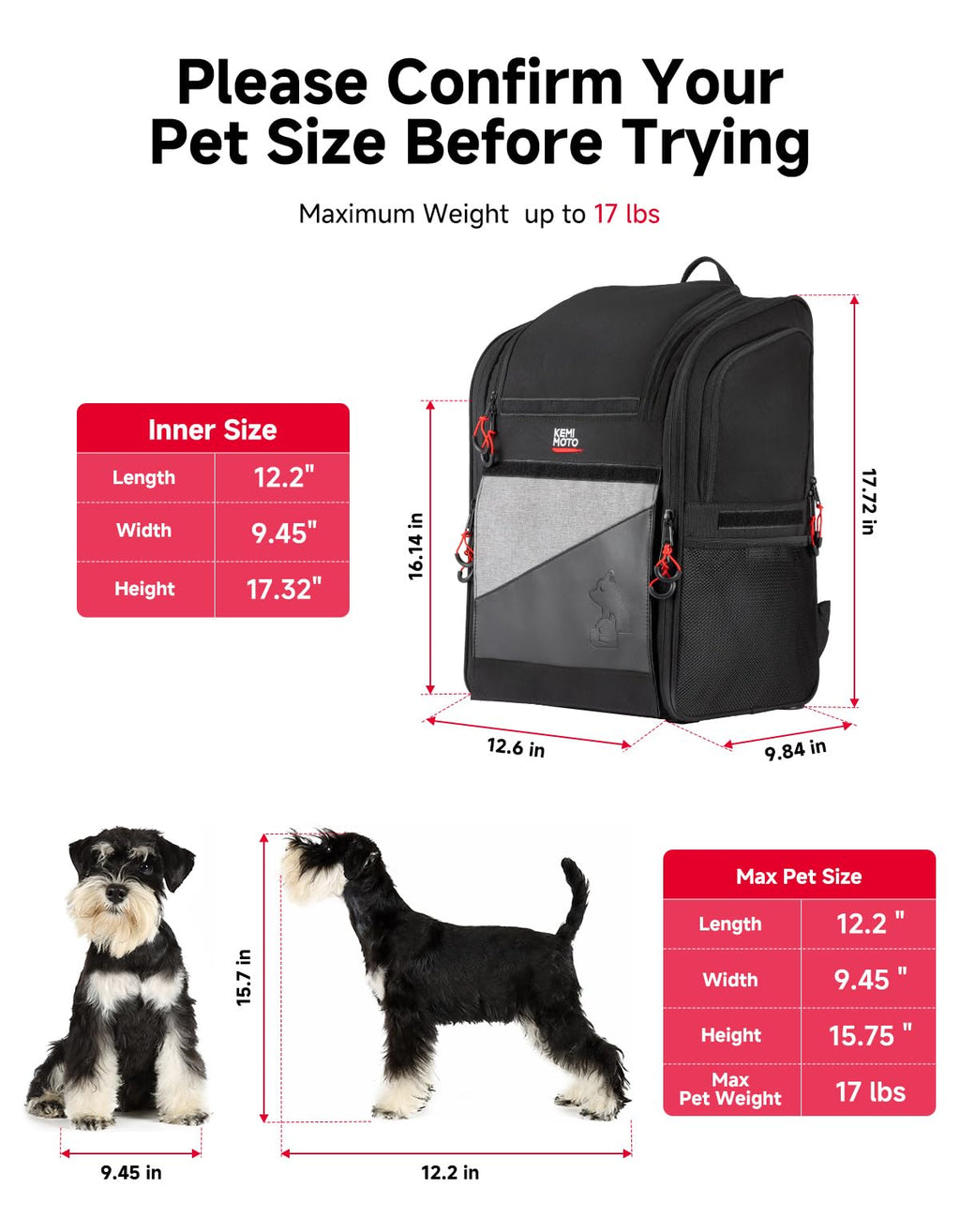 Expandable Motorcycle Dog Carrier J106
