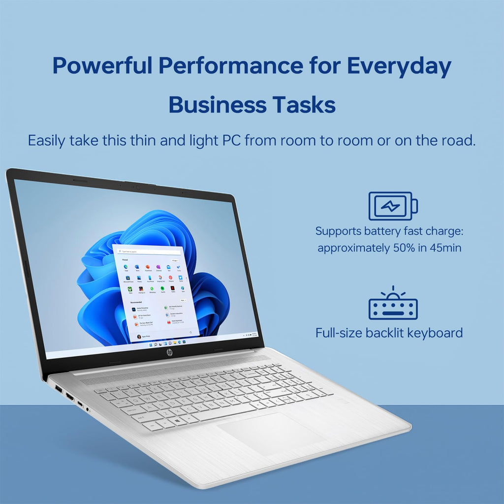 17.3" HD+ Touchscreen Laptop, Intel Core i7, 16GB RAM, 512GB SSD, Silver I116884