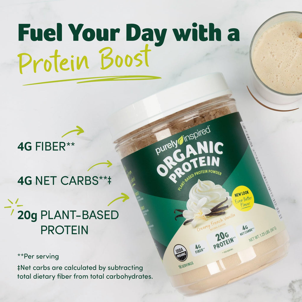 Plant-Based Protein Powder Creamy French Vanilla J7445