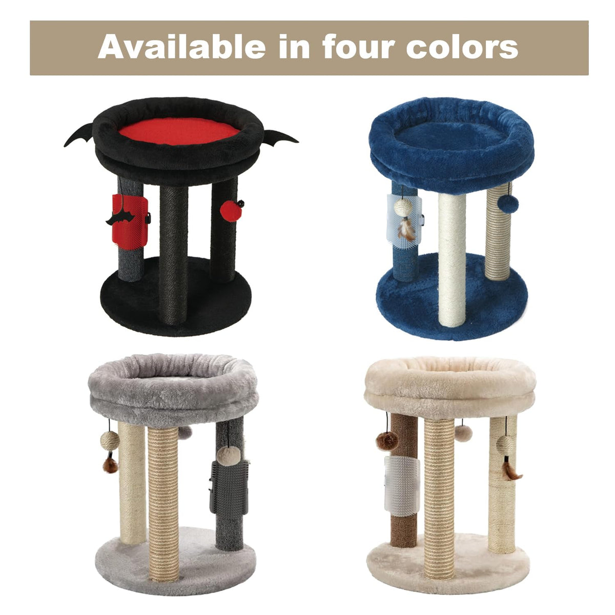 Small Cat Tree with Scratching Post and Soft Bed T717
