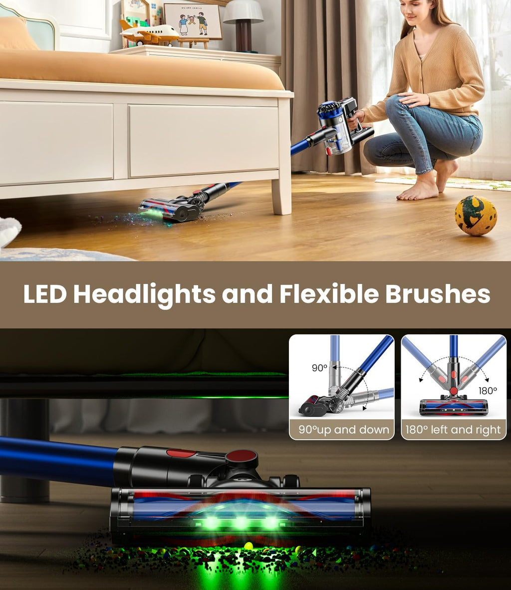 500W 40Kpa Cordless Stick Vacuum Cleaner Q260