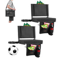 Folding Bleacher Seat with Back Support and Cushion K1580