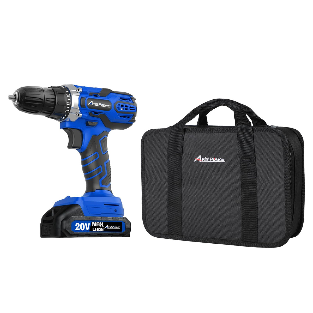 20V Cordless Drill Set with Battery and Charger D8657