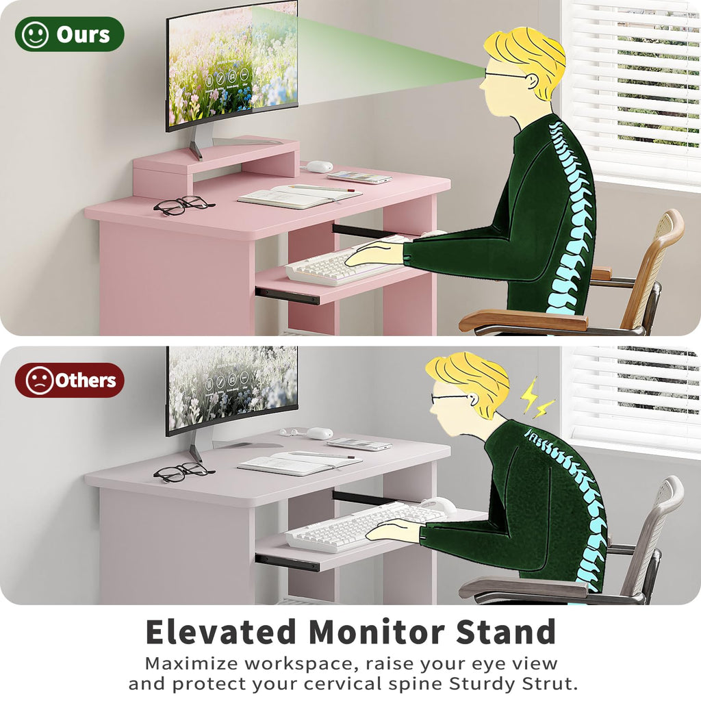 30 Inch Computer Desk with Keyboard Tray B600687