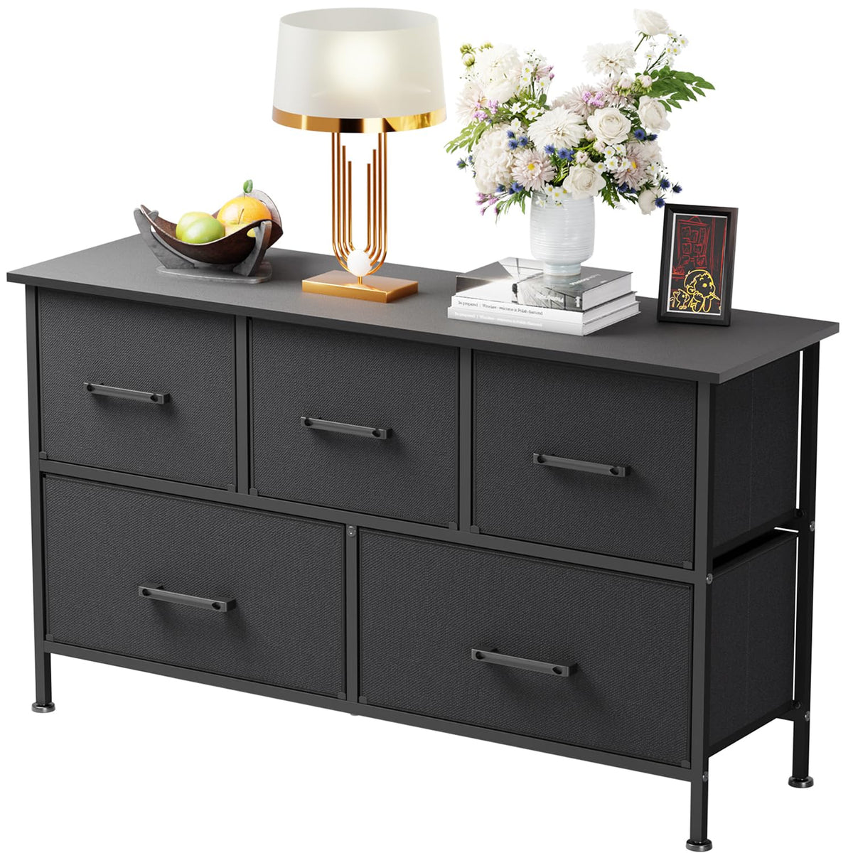 5 Drawer Fabric Dresser P31191