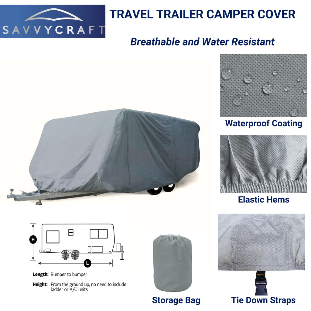 Water-Resistant Travel Trailer Cover 18'-20' P14249