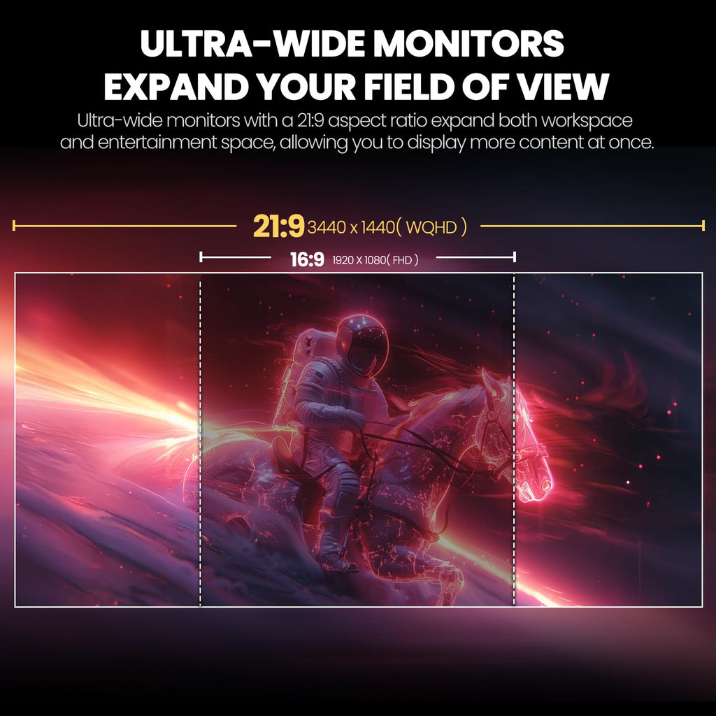34" White Curved Gaming Monitor X163333