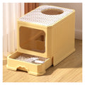 Foldable Covered Cat Litter Box with Scoop O713616