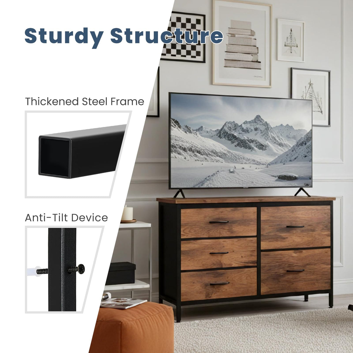5 Drawer TV Stand M54688