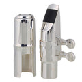 Silver Brass Alto Saxophone Mouthpiece with Cap Ligature N27322