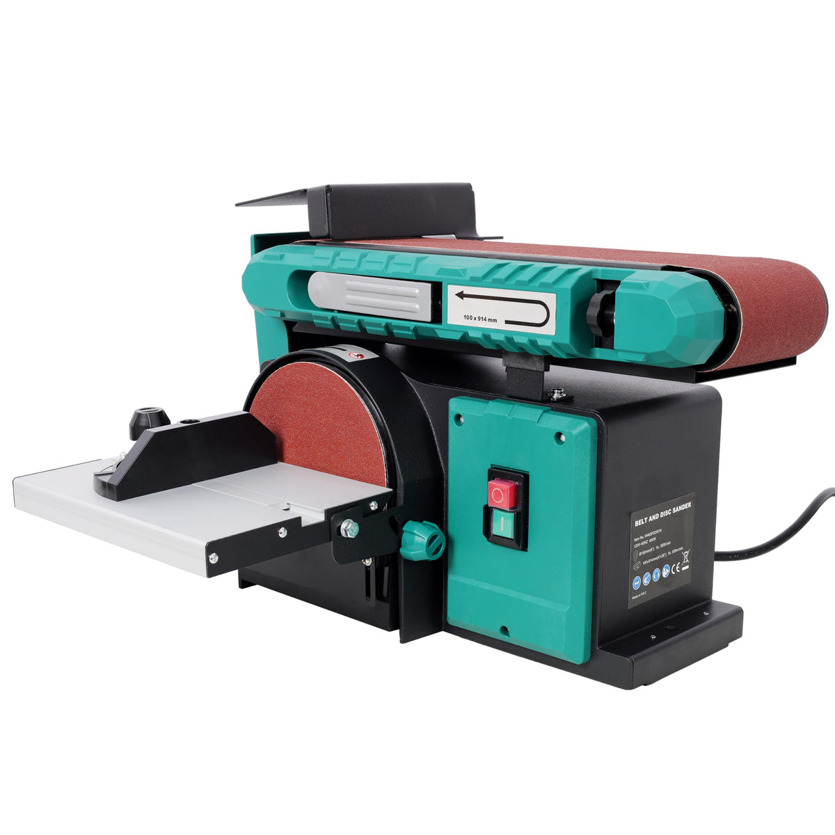 4" x 36" Belt 6" Disc Sander Combo, 120V/60Hz Bench Sander Y485221
