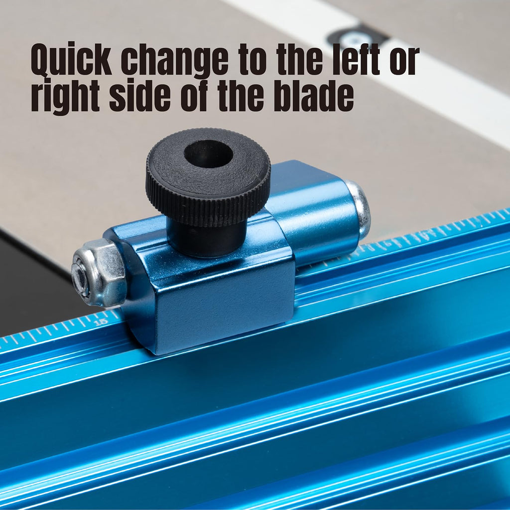 Table Saw Miter Gauge with 27 Angle Stops and T-Slot Miter Bar E899647