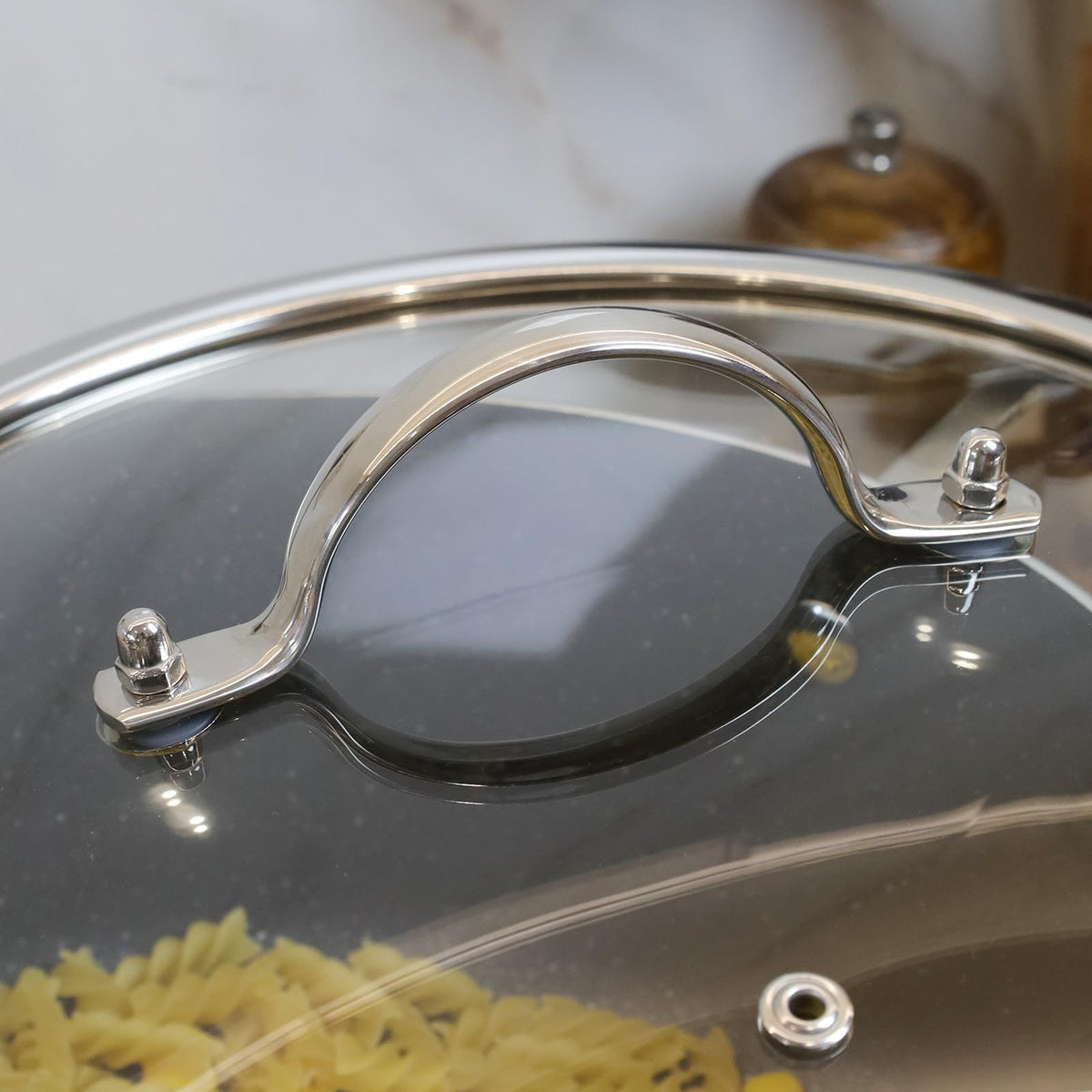 10 Inch Clear Glass Pot Lid C3668
