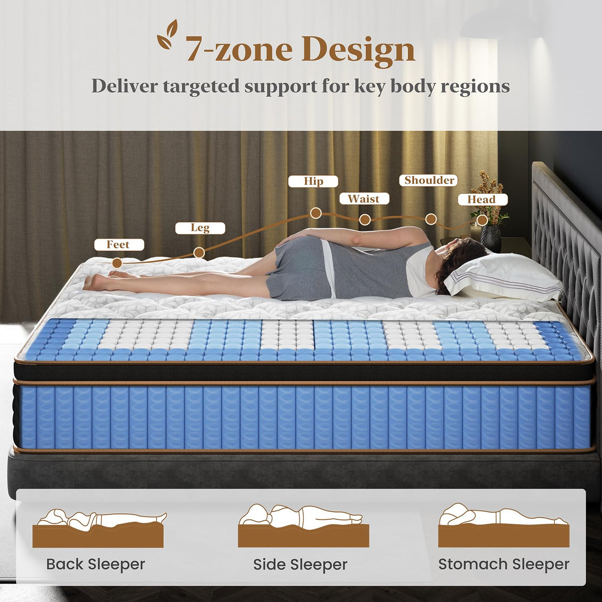 12 Inch Cooling Hybrid Mattress P431278