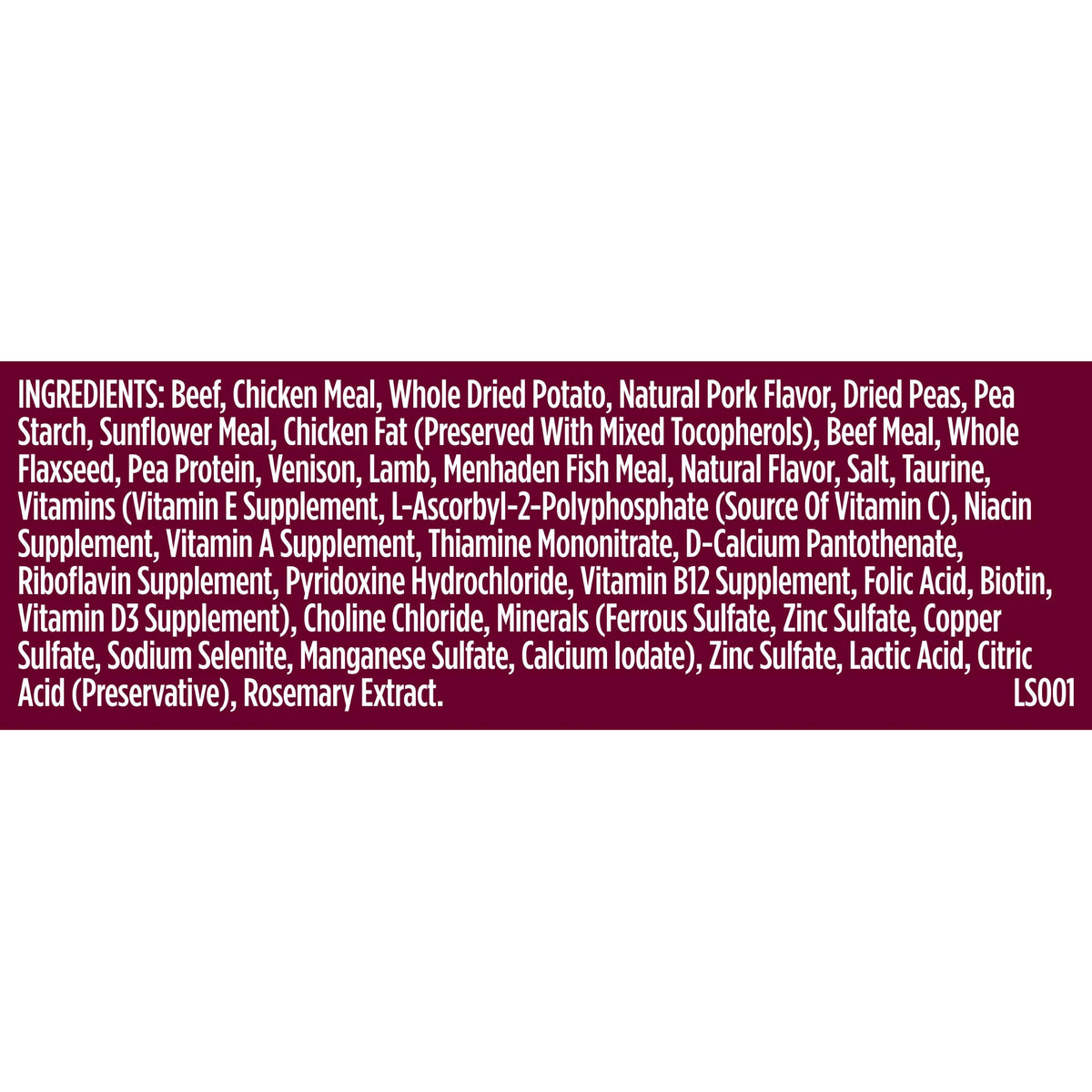 High Protein Dry Dog Food 4 lb. Bag A448