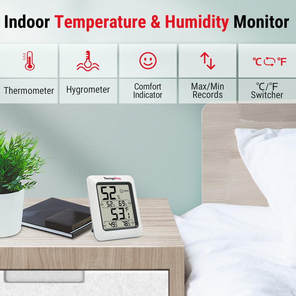 Digital Hygrometer Indoor Thermometer J356841