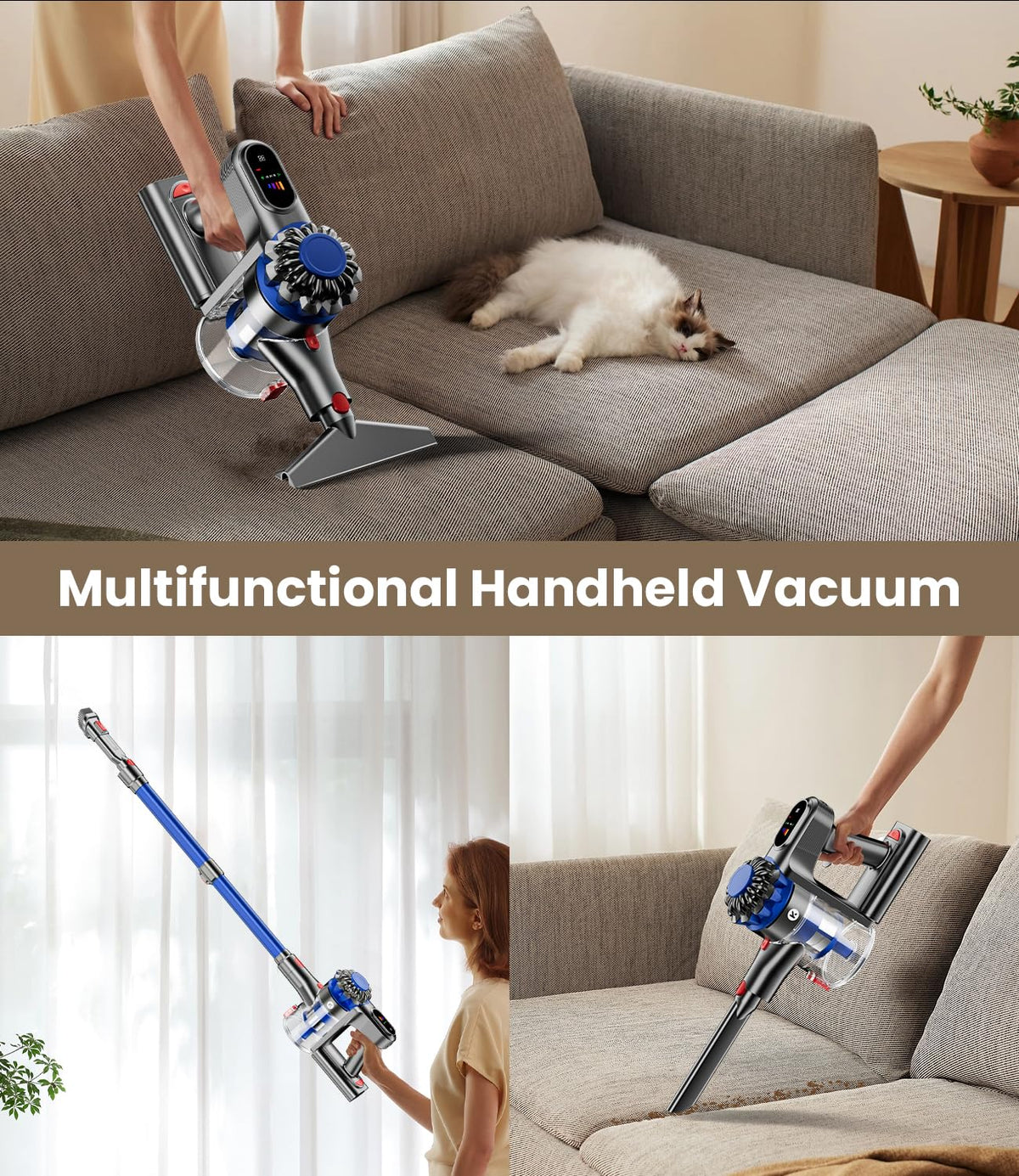 500W 40Kpa Cordless Stick Vacuum Cleaner Q260