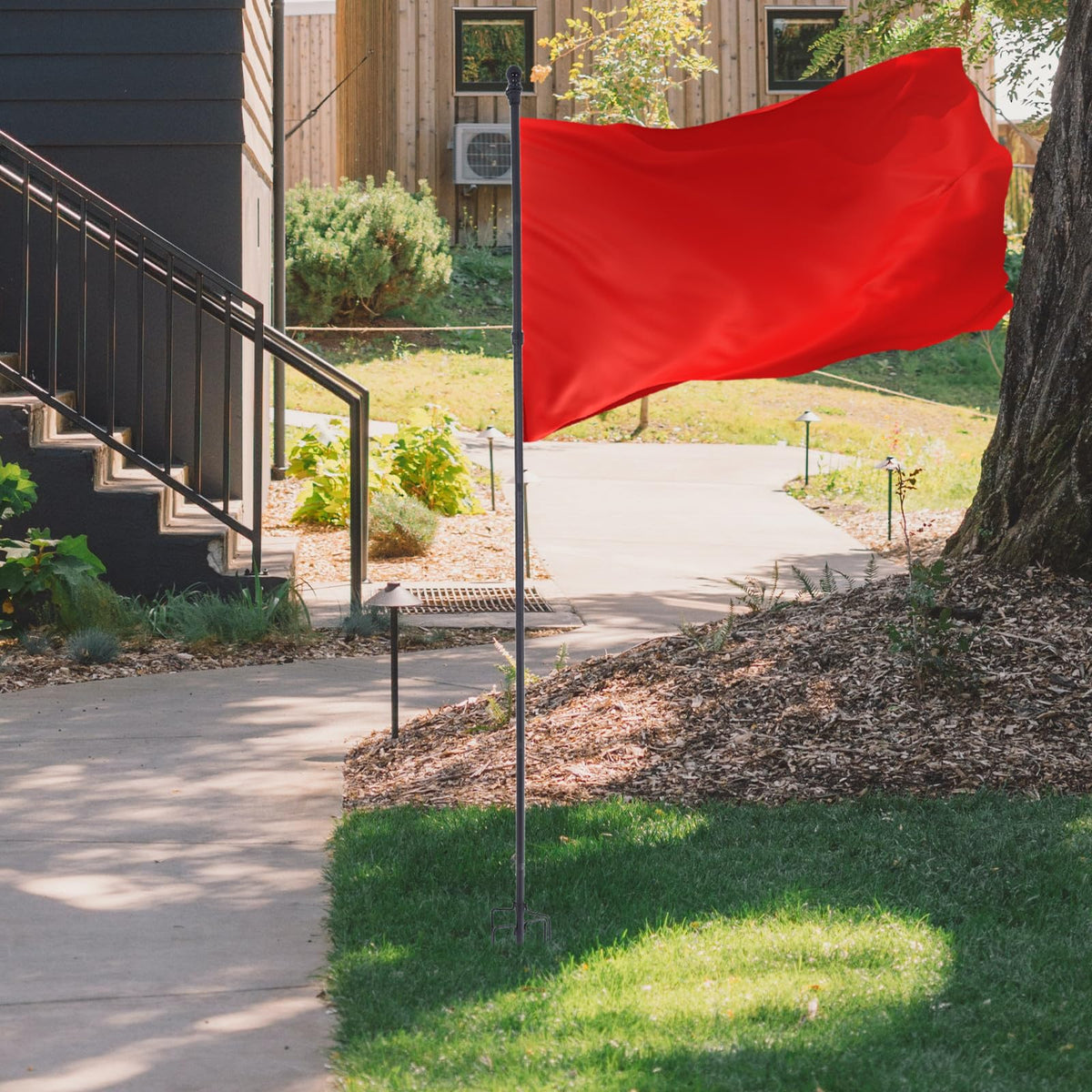 Stainless Steel Flag Pole Holder with 5 Prongs S452