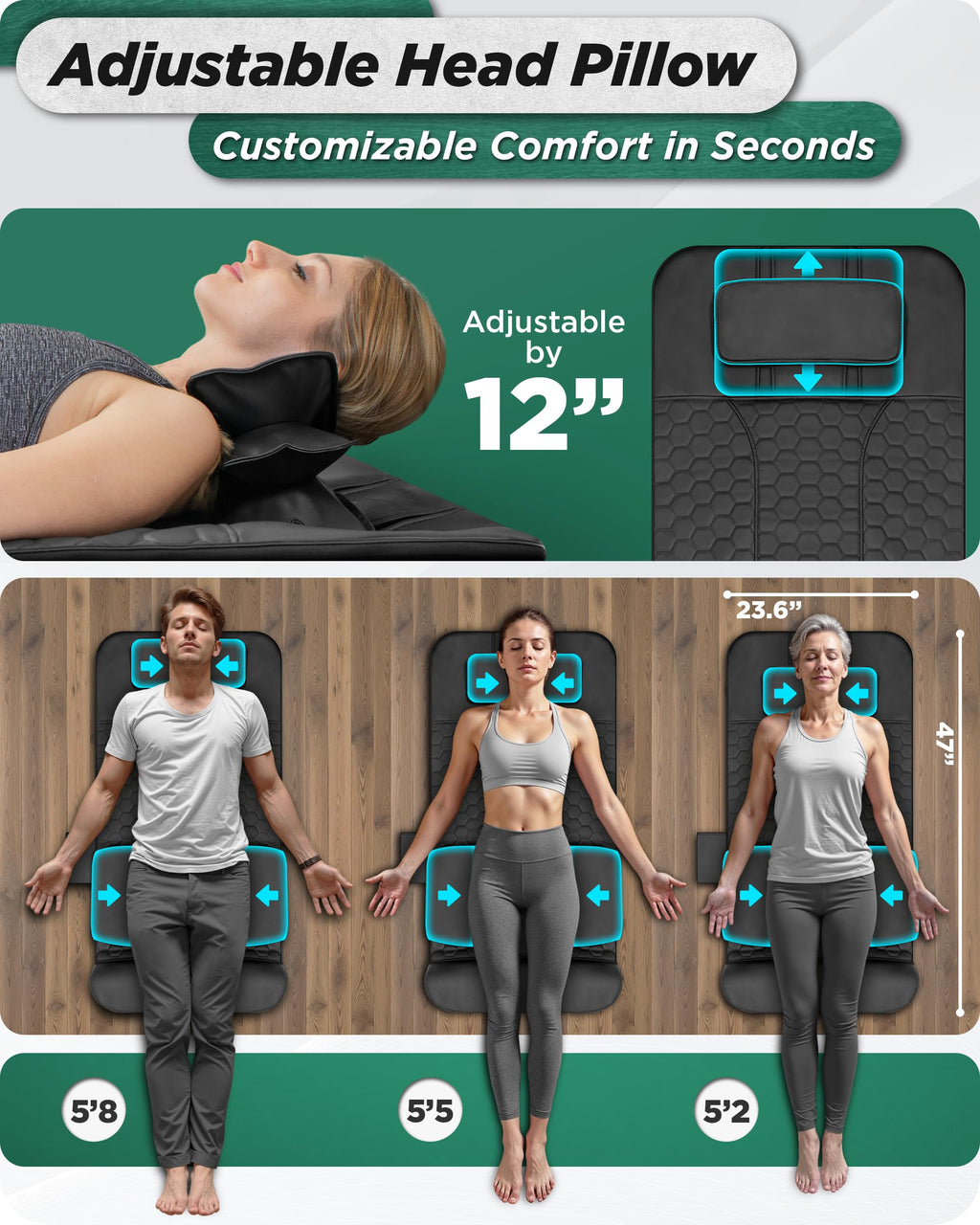 Heated Stretching Mat Massager L534