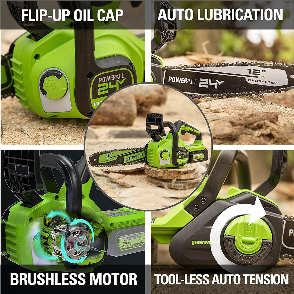 24V 12 in Cordless Electric Chainsaw L93920