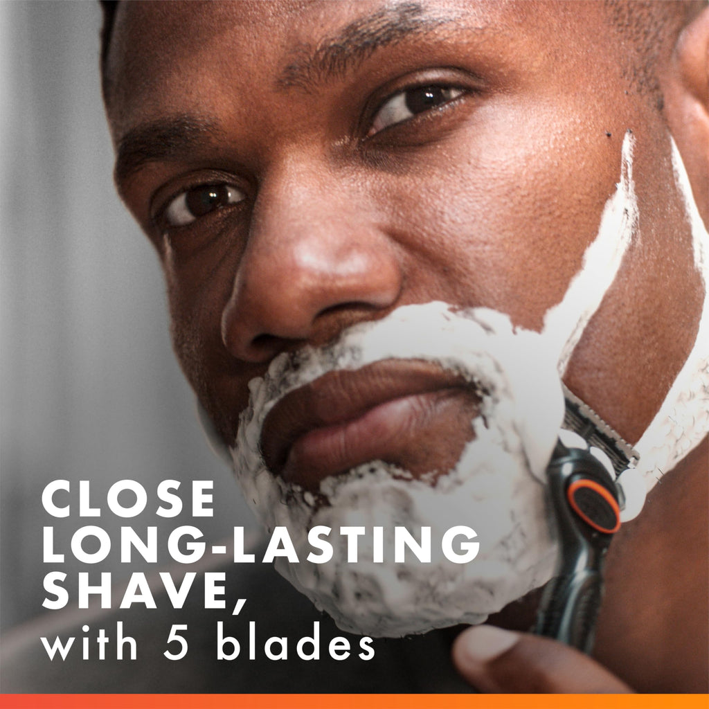 5-Blade Razor Refills with Precision Trimmer, 6 Count D3378