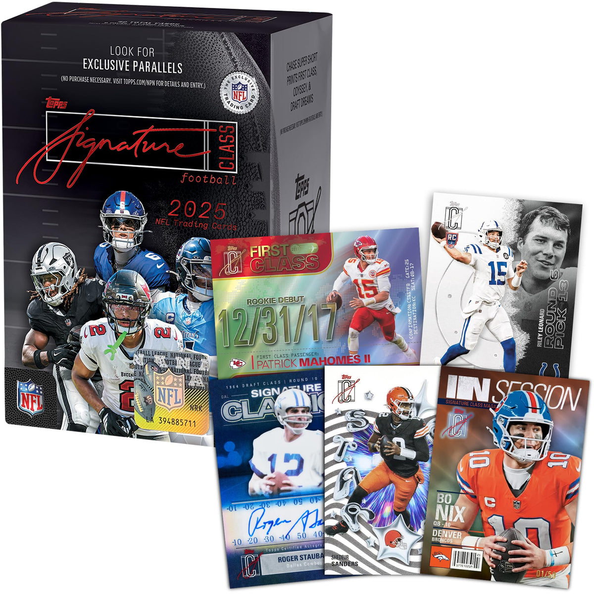 2025 Topps NFL Signature Class Football Value Box T21001