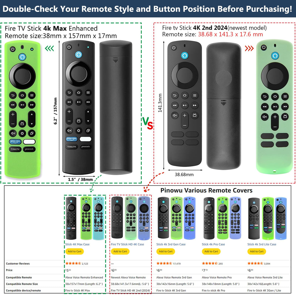 Silicone Remote Case 2pcs with Lanyard G67085